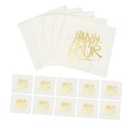 Ipetboom 50hojas Servilletas De Papel Decorativas Patrones Inglés Unidades Para Fiestas y Eventos Absorbentes y Coloridas Decoración Esencial Para Celebraciones