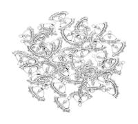 Ipetboom 50piezas Accesorios Extraterrestres De Dijes Para Collares y Pendientes Por Paquete Adornos De Ovnis Para Manualidades y Fiestas De Ciencia Ficción