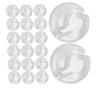 Ipetboom 50piezas Tope de Cadena de Cuentas Hebilla de Tope de Cadena Transparente para Persianas Enrollables Accesorios Esenciales para Persianas Verticales