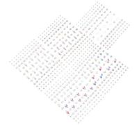 Ipetboom 5hojas Pegatinas De Gemas Faciales Joyas Adhesivas Para Cara y Cejas Pegatinas De Cristales