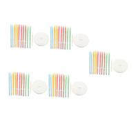 Ipetboom 5juegos Kit De Limpieza Para Oídos Velas De Cera Natural y Discos Eliminación De Cerumen y Masaje Auditivo Herramienta Práctica Para Salud Auditiva