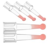 Ipetboom 5piezas Accesorios Para Limpiar Oídos Cucharas Transparentes Cucharas De Limpiar Cerumen Reemplazables De Limpieza De Oídos y Prácticas