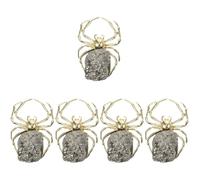 Ipetboom 5piezas Adorno De De Natural Cúmulo Mineral Decoración Para Halloween y Accesorio De Escritorio Para