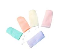 Ipetboom 5piezas Bolsas De Jabón De Malla Funda De Jabón Verde Beige Naranja Rosa Artesanal y Para y Masaje Suave