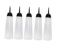 Ipetboom 5piezas Bote de Champú Recargable Boquilla Oblicua Envase de Tinte para Salón para Aplicar Tinte de Cabello o Champú Posición Cómoda