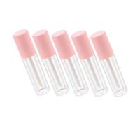 Ipetboom 5piezas Botella de Brillo de Labios Vacía Tubos de Brillo Labial DIY para Hacer Uno Mismo Contenedores de Cosméticos Rellenable Tubos de Almacenamiento