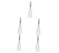Ipetboom 5piezas Broca De Lijado Para Uñas Cabezal De Inoxidable Para Manicura y Pedicura Herramienta Profesional De Pulido Para Salones y Personal