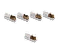 Ipetboom 5piezas Cepillo De Limpieza Para Brocas De Uñas Herramienta Portátil Para Quitar Polvo y Residuos Cepillo De Alambre Para Manicura y Arte De Uñas Salón y Uso Doméstico