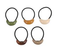 Ipetboom 5piezas Diadema Ovalada Geométrica Para Mujer Accesorios De Joyería Para Niñas Gomas Elásticas De Cabello Pasadores De Brazalete Para De Caballo Liga Sin Rastro Para Diario
