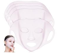 Ipetboom 5piezas Máscaras De Silicona Reutilizables Cubre Mascarillas Faciales De Silicona Para Hidratar La Piel Mascarillas Faciales De Colágeno Para Uso Diario