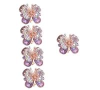 Ipetboom 5piezas Pinza De Rhinestones Para Mujeres Clip De Pelo Elegante y Resistente Para Tipo De Cabello Uso Diario y Actividades Variadas