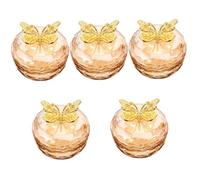 Ipetboom 5piezas Tazón De Manicura De Tapa Copa Para De Uñas Herramienta De Limpieza y Almacenamiento De Pinceles Diseño y Estético Para Salones y Personal