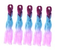 Ipetboom 5piezas Trenzas Sintéticas Colores Ombré Extensiones Cabello Trenzado Fácil Usar