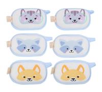 Ipetboom 6 Esponjas de Baño para Bebés, Absorbentes y Fáciles de Sujetar, Hechas de Algodón Blando para Cuidado Sensible Baño Diario Varios estilos