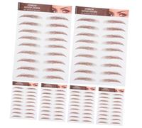 Ipetboom 6 Hojas Pegatinas para Cejas Calcomanía de Transferencia de Agua Natural y Auténtica para Maquillaje de Cejas y Práctica