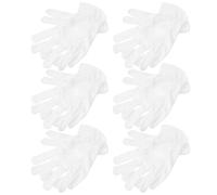 Ipetboom 6 Pares de Guantes de Microfibra sin Polvo Antiestáticos para Manipulación de Joyas Monedas y Obras de Arte Reutilizables Ajustados y Lavables Unisex para Inspección y Trabajo