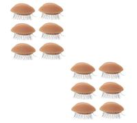 Ipetboom 6 Pares párpados removibles cabeza de práctica de pestañas con párpados reemplazo de párpados kit de pestañas kit de práctica de maquillaje párpados de reemplazo de pestañas Modelo