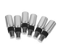 Ipetboom 6 Piezas Botellas de Aluminio con Pulverizador de Niebla Fina Atomizador Recargable para Perfume Resistente Rayos Uv Diseño Compacto para Viajes y Aromaterapia