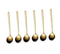 Ipetboom 6 piezas Cucharas Inoxidable Café y Postres Cucharillas Pequeñas Multifuncionales para y Servir Aptas para Hogar y Restauración