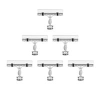 Ipetboom 6 Piezas de Clips para Etiquetas de Precio Transparentes Imán Portaetiquetas para Exhibición en Supermercado Soporte Compacto para Letreros de Pizarra y Señalización de Precios