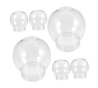 Ipetboom 6 piezas Globos de Agua Transparentes para DIY con Tapa de Duraderos y Fáciles de Usar para Manualidades y Decoración Navideña
