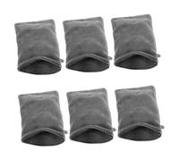 Ipetboom 6 Piezas Guantes De Baño Guante De Baño Reutilizable Toallas De Baño Toallas Faciales Para Lavarse La Cara Paños Faciales Reutilizables Guante Desmaquillador Grey Fibra