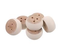 Ipetboom 6 Piezas Patas de Madera Maciza Redondas para Sofá y Muebles Unidades Fáciles de Instalar Soporte Resistente para Sofá Cama Mesa de Café y Armario para Proyectos de Bricolaje