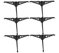 Ipetboom 6 Piezas Soporte para Árbol de Navidad de Base Fija para Árboles con Diseño Tripode Resistente y Estable Color Verde Negruzco Accesorio para Decoraciones Navideñas