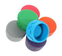 Ipetboom 6 piezas Tapones de Silicona para Botellas Reutilizables Sellado Hermético para Vino y Bebidas Preserva Fiestas Fácil de Usar y Limpiar