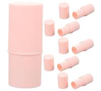 Ipetboom 6 Piezas varita mágica máscara recargable maquillaje iluminador brillo de labios que cambia de color tubos vacíos de brillo de labios Envase de brillo de labios el plastico rosa