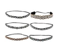 Ipetboom 6 Piezas Venda Diademas Para Hombres Bandas Diademas Gruesas Para Mujer Cinta Para El Pelo Con Ancho Diadema Para Mujer Pañuelo De Imitación. Cuerda Elástica