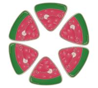 Ipetboom 6 Pines de Solapa Creativos de Sandía Esmaltados, Broches de Fruta Caricatura Coloridos para Mochilas, Chaquetas y Decoración Novedosa Femenina, Juego de 6 Piezas