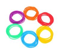 Ipetboom 60 Piezas Pulseras de Silicona Accesorios para Cabello y Pulseras Elásticas Resistentes al Sudor para Fiestas y Cumpleaños Banda de Silicona Ajustable para Mujeres