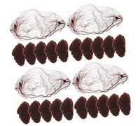 Ipetboom 60piezas Elástica Para Recogidos De Cabello Para Danzar Enfermeras y Azafatas