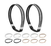 Ipetboom 6pares Cordones Elásticos Tachuelas y Gemas De Imitación Correas Ajustables Antisueltos Para Sandalias y Tacones Altos Para Mujeres y Niñas Fiesta o Noche