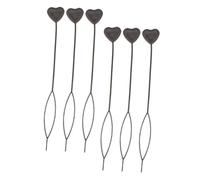 Ipetboom 6piezas Aguja De Tirar Con Diseño De Corazón Herramienta Para Enhebrar Cuentas Kit Para Trenzar Enhebrador Automático Para Trenzas Para Niñas y Actividades De Manualidades