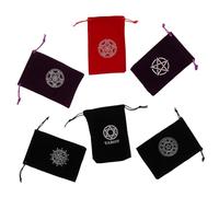 Ipetboom 6piezas Bolsa De Tarot De Suave De Bolsa De Cierre Para Almacenamiento De y Joyería Diseño Creativo De Estrellas y Luna