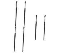 Ipetboom 6piezas Brocha De Maquillaje Angulada Pincel Para Delineador y Ceja Accesorios De Maquillaje Para Ojos Para Principiantes y Profesionales
