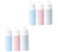 Ipetboom 6piezas De Cepillo De Dientes Portátiles y Bonitos para Organizador De Pasta y Cepillos De Dientes Accesorios De Lavado Aleatorios