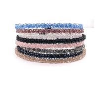 Ipetboom 6piezas Diademas De Cristal Doble De Rhinestones Para Mujeres y Niñas Accesorios Elegantes Para Fiestas y Uso Diario Mezcla De