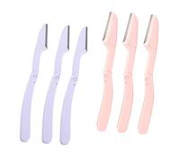 Ipetboom 6piezas Kit De Herramientas De Afeitadora De Cejas Portátil Recortador De Cejas Acero Inoxidable Fácil De Limpiar