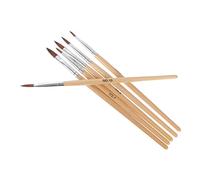 Ipetboom 6piezas Pinceles Para Decoración De Uñas Herramientas De De Manicura Pinceles De Dibujo y Pintura Para Salones y Personal