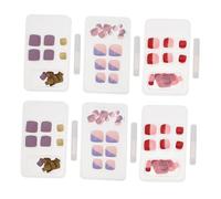 Ipetboom 72 Piezas Parches Para Uñas Pies Uñas Postizas Cubreuñas Para Manicura De Pies Para Mujer