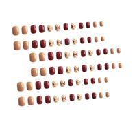 Ipetboom 72 Piezas Uñas Postizas de Moda Uñas Artificiales de Cobertura Completa para Manicura DIY Uso de Parches Salón