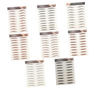 Ipetboom 8 Piezas Adhesivo Ecológico Imitación Cejas ceja falsa pegatinas ceja pegatinas cejas de belleza as cosméticos para postizas falsas as de transferencia
