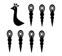 Ipetboom 8 Piezas Decoraciones de Escritorio de Halloween Adorno de Pavo de Metal Decoración de Mesa de Acción de Gracias Kit para Hacer Calabazas de Pavo Adorno de Calabaza