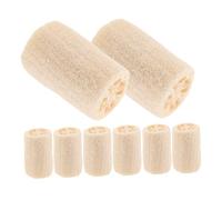 Ipetboom 8 Piezas Esponjas Naturales de Luffa Exfoliantes Esponja de Ducha Rápida Secado para Cuerpo y Cocina Masaje Relajante y Limpieza sin Químicos