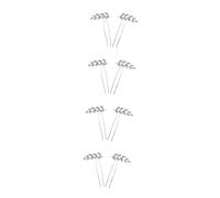 Ipetboom 8 Piezas Peine lateral de oreja de trigo decoración del cabello de las mujeres horquilla de cristal tiara horquillas de diamantes de imitación pasador de pelo sencillo palo de pelo