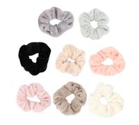 Ipetboom 8 Uds Cinta Para El Pelo De Felpa Gomas Para El Pelo Lazos Elástico Para El Pelo De Sirena Diadema Brillante Elásticos Bolitas Para El Pelo Gomas Para El Pelo De Navidad