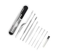 Ipetboom 8piezas Herramientas Para Limpieza De Oídos De Acero Inoxidable Con Caja De Almacenamiento Recogedor De Cera y Limpiador De Oídos Herramientas De Cuidado Auditivo Reutilizables y